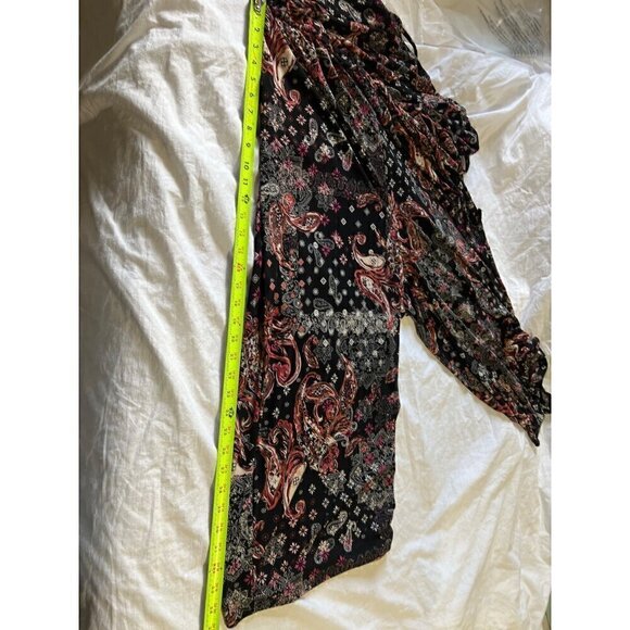 Maurices XL Black & Red Paisley Print Spaghetti Strap Jumpsuit romper - Picture 6 of 12